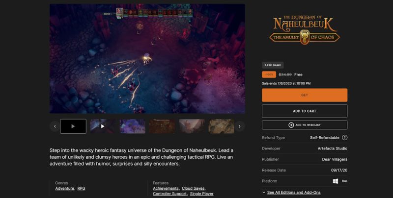 Tải miễn phí game The Dungeon of Naheulbeuk: The Amulet Of Chaos