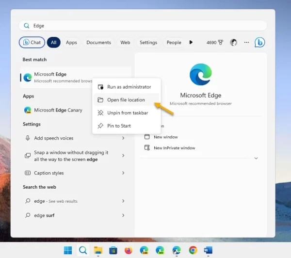 Cách khởi chạy Microsoft Edge không có extension 5