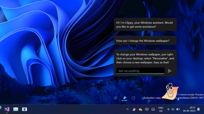 Clippy by FireCube: Sử dụng trợ lý Clippy mang tính năng ChatGPT trên Windows