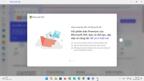 Đây là giao diện mới của Microsoft 365 phiên bản desktop 1