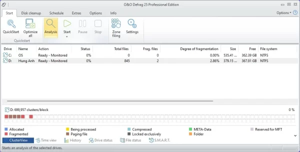 O&O Defrag 25 7