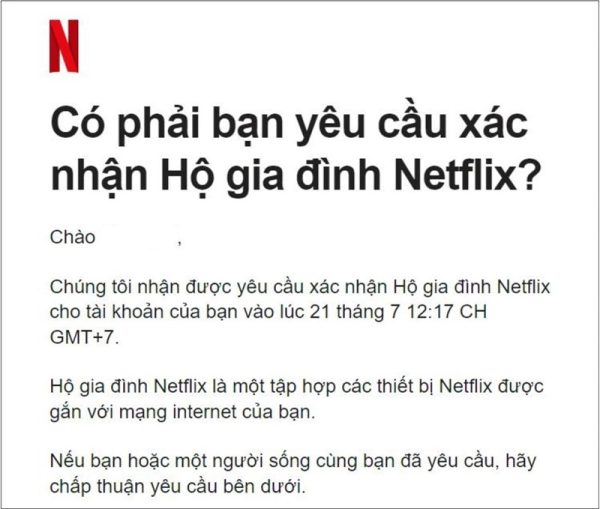 Netflix siết chia sẻ tài khoản tại Việt Nam
