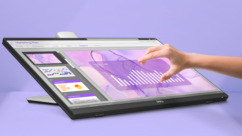 Dell giới thiệu màn hình cảm ứng mới với khả năng thay đổi chiều cao linh hoạt