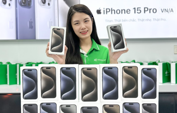 24hStore sẵn hàng iPhone 15 series giao ngay cùng khuyến mại hấp dẫn đến 15 triệu đồng