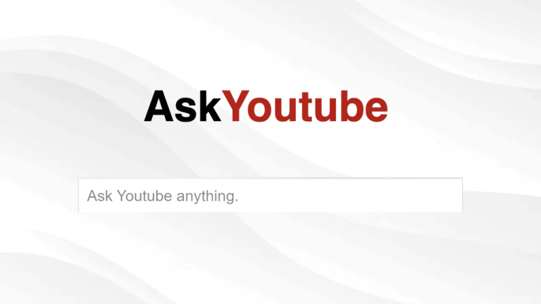 Ask YouTube: Tìm, tổng hợp thông tin trên YouTube