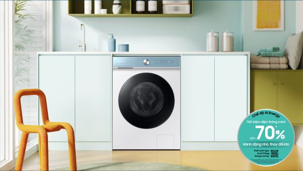 Samsung ra mắt máy giặt thông minh Bespoke AI được nâng cấp về cả công nghệ lẫn thiết kế
