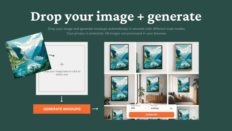 Mockup Generator: Thiết kế hình ảnh mockup hàng loạt, miễn phí hoàn toàn