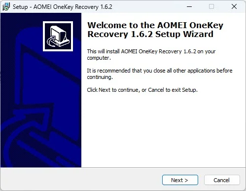 AOMEI OneKey Recovery Pro 1