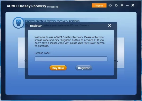AOMEI OneKey Recovery Pro 3