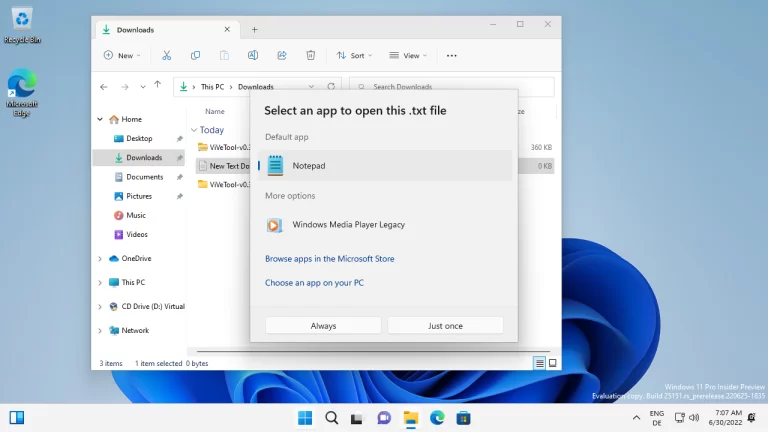 Khắc phục lỗi tùy chọn Open with biến mất trong menu chuột phải Windows 11