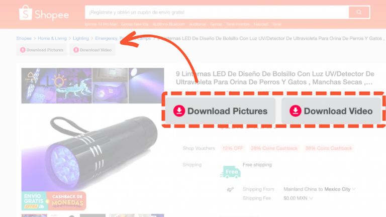 Shopee Downloader: Tải nhanh hàng loạt ảnh và video trên Shopee