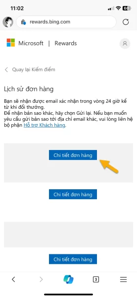 Cách đổi điểm Microsoft Rewards lấy voucher GrabMart 4