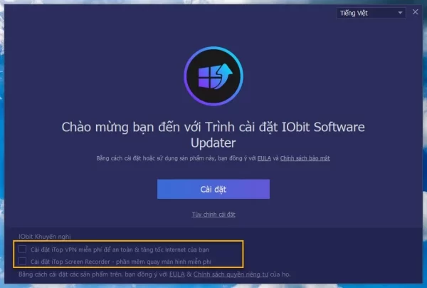 Cách sử dụng miễn phí IObit Software Updater 6 PRO 1