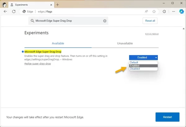 Microsoft Edge Super Drag Drop 1