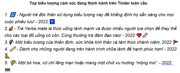 Nhìn lại những xu hướng hẹn hò nổi bật trên Tinder trong năm 2023