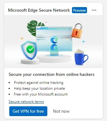 Cách sử dụng Microsoft Edge Secure Network 3