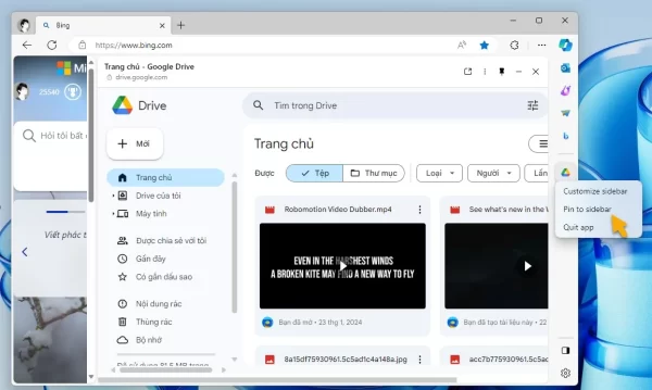 Cách tải tập tin vào Google Drive từ tab bất kỳ không cần extension 3