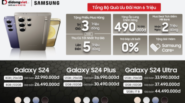 Giá kèm ưu đãi khi mua Samsung S24 series tại thị trường Việt Nam ra sao?