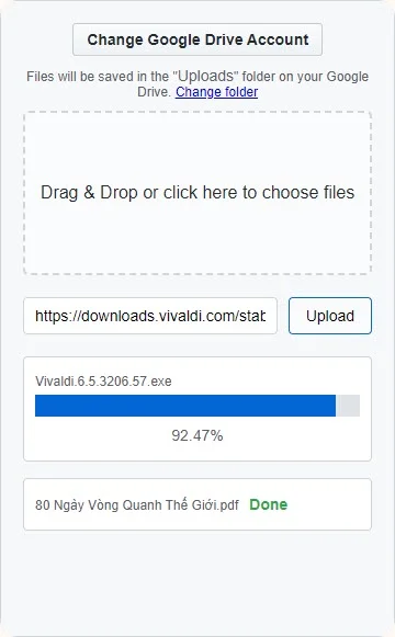 Upload to Google Drive 3