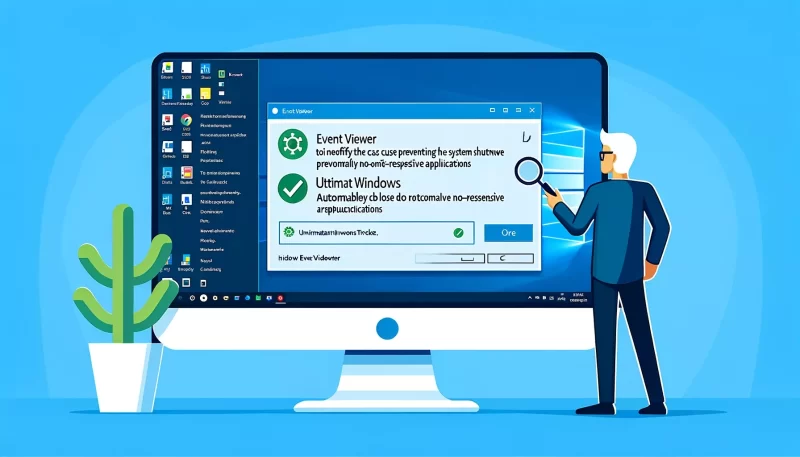 “Closing 1 app and shutting down” trên Windows là gì