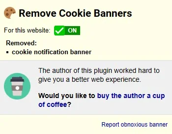 Cách ẩn thông báo chấp nhận cookie trên trình duyệt máy tính 3