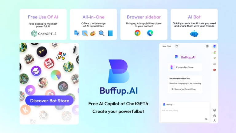 Buffup.AI: Trò chuyện cùng hàng ngàn chatbot AI miễn phí