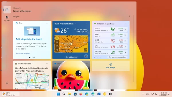 Cách sử dụng Widgets mới trên Windows 11 9