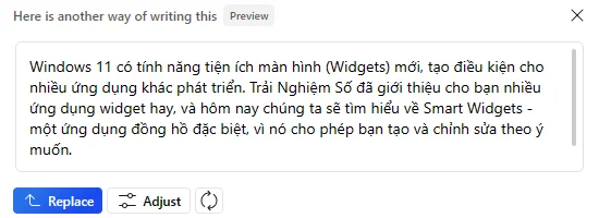 Cách sử dụng tính năng Rewrite trên Microsoft Edge 2