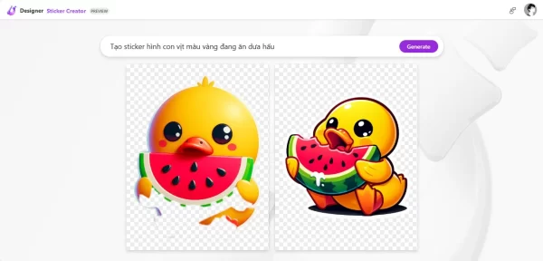 Cách tạo sticker trong Microsoft Designer 3