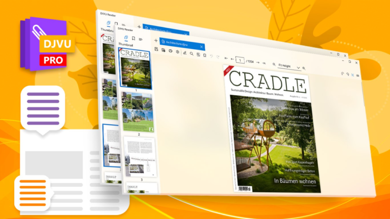 DjVu Book Reader PRO: Công cụ đọc sách DjVu cho Windows