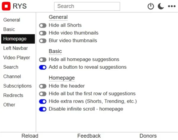 Remove YouTube Suggestions 4