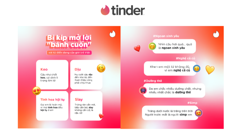 Giới trẻ Việt bật mí bí quyết mở lời “bánh cuốn” với Gen Z slang trên Tinder