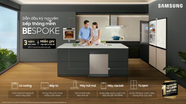 Samsung lần đầu ra mắt bộ sưu tập bếp Bespoke tại Việt Nam