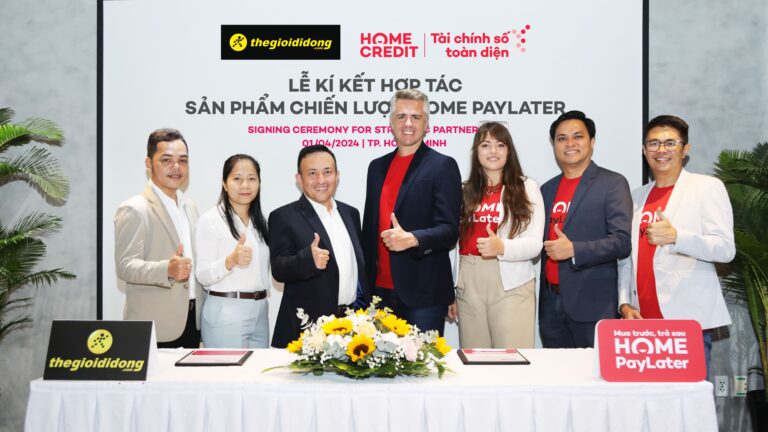 Home Credit Việt Nam ký hợp tác dự án ‘Mua trước, trả sau’ Home PayLater với Thế Giới Di Động
