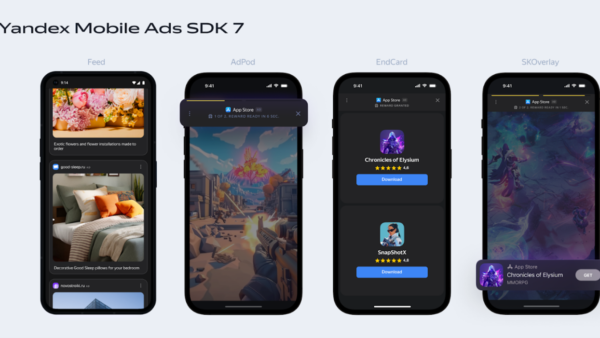 Yandex Ads chính thức ra mắt phiên bản cập nhật 7 cho mã nguồn SDK