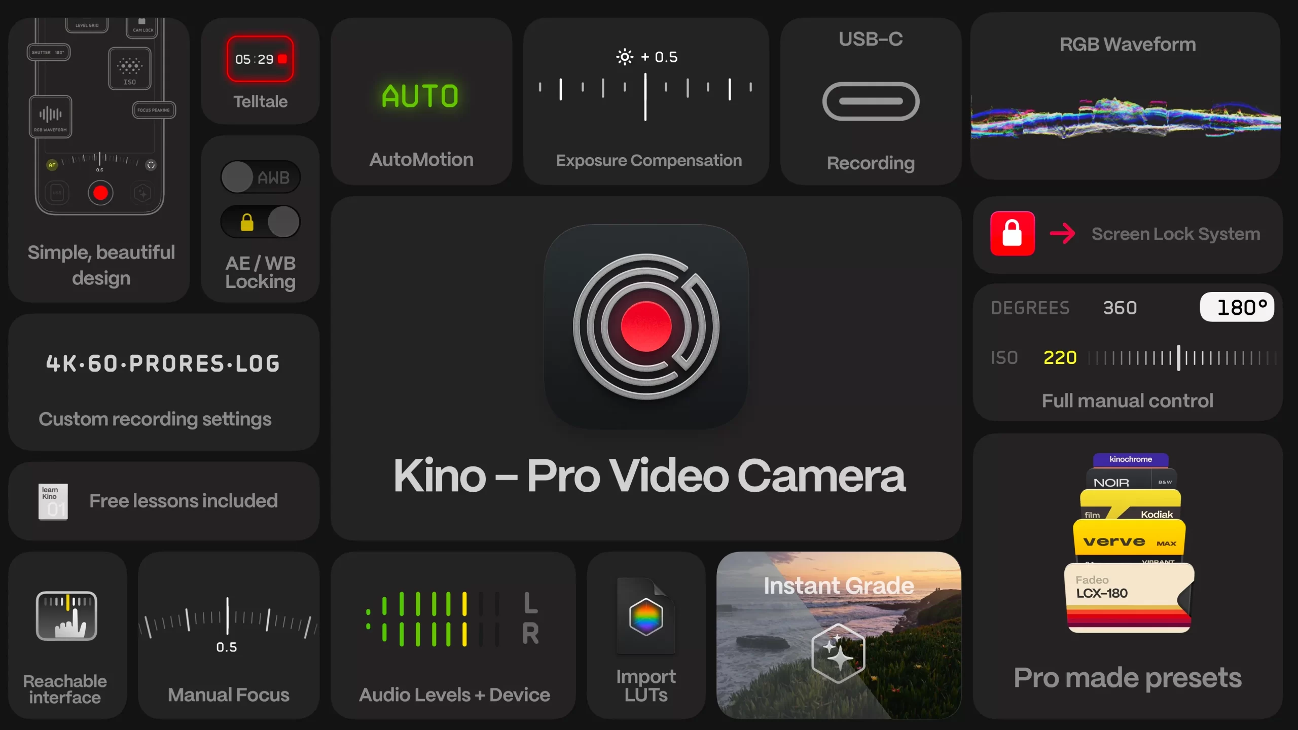 Kino: Ứng dụng quay video chuyên nghiệp cho iPhone