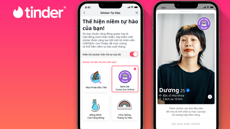 Tinder cùng giới trẻ Việt tô màu bản sắc nhân tháng Tự hào