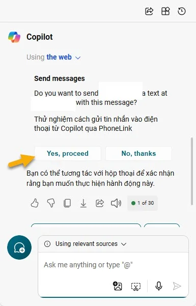 Cách gửi tin nhắn vào điện thoại Android từ Copilot 12
