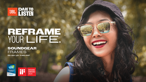 Kính nghe nhạc JBL Soundgear Frames lần đầu tiên trình làng tại Việt Nam