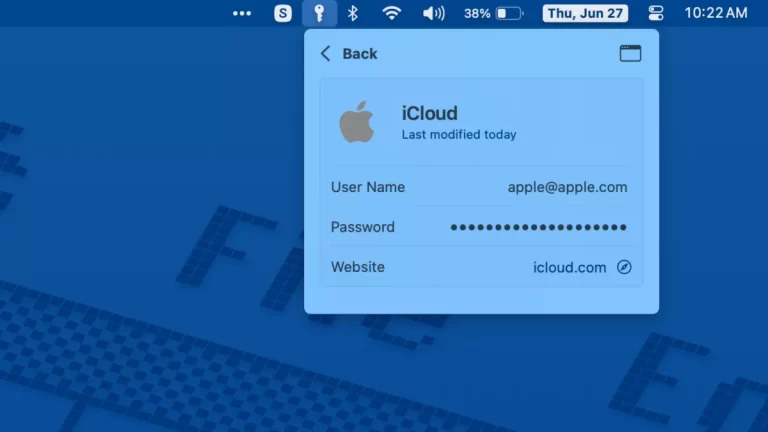 Cách lưu tất cả mật khẩu trên thanh menu của Mac