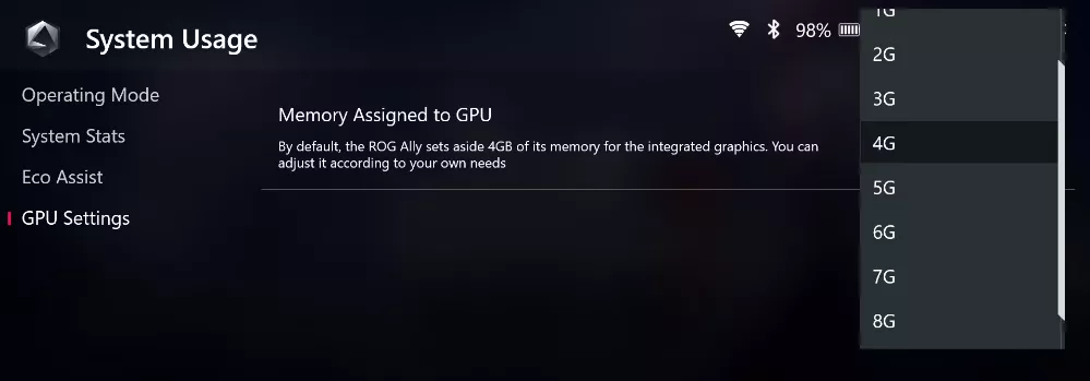 Cách tăng VRAM trên Asus ROG Ally để cải thiện hiệu suất chơi game