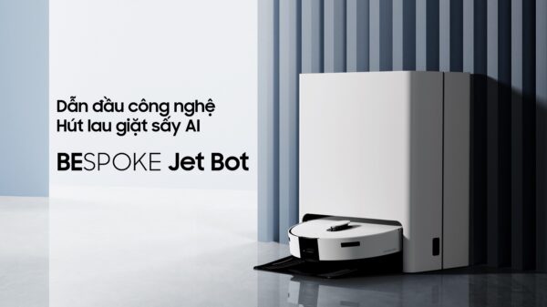 Samsung ra mắt robot hút lau giặt sấy Bespoke Jet Bot tích hợp công nghệ AI