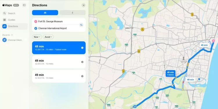 Apple Maps trên web hiện đã có phiên bản beta cho Chrome và Edge