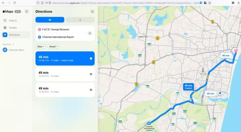 Apple Maps trên web hiện đã có phiên bản beta cho Chrome và Edge