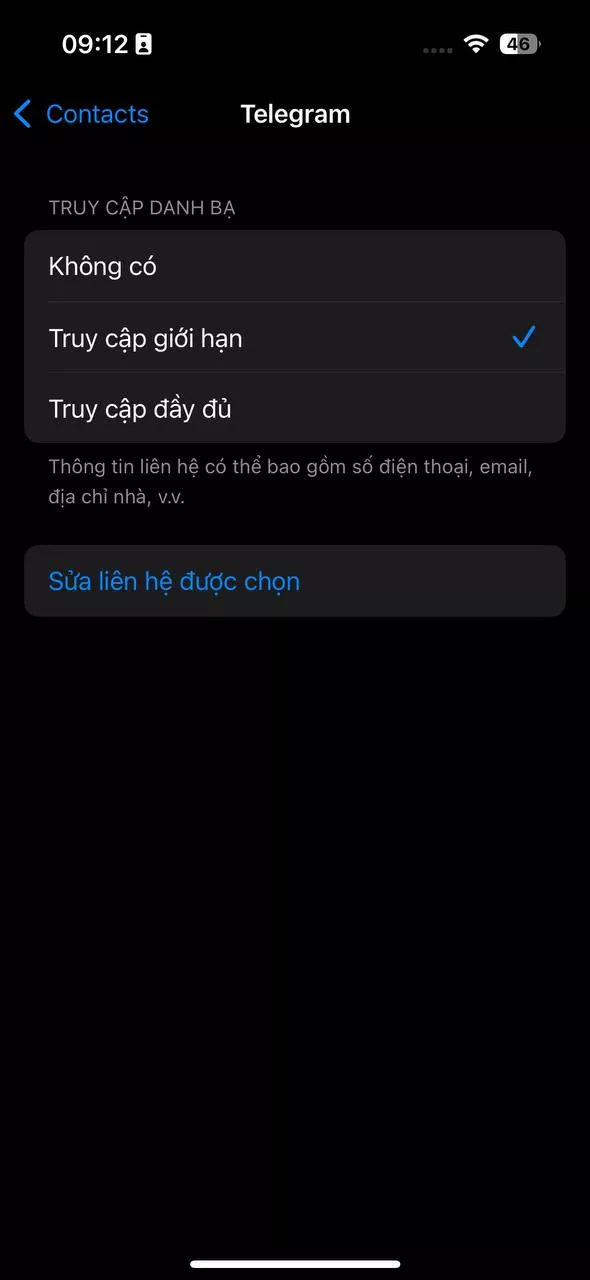 Cách chia sẻ dữ liệu liên hệ một cách chọn lọc trong iOS 18