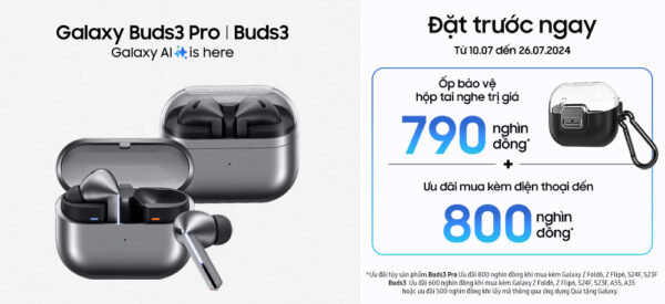 Galaxy Buds3 Series: Phiêu chất âm đậm cá tính cùng Galaxy AI