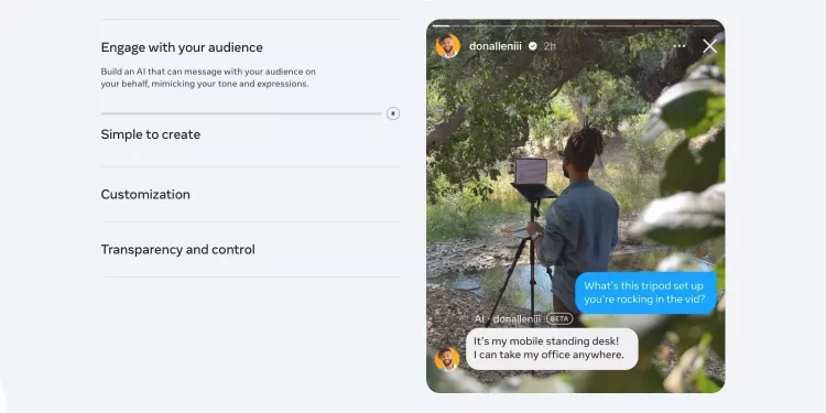 AI Studio, công cụ tạo phiên bản AI trên Instagram