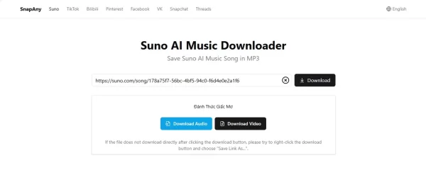 Cách tải nhạc trên Suno 3