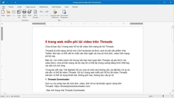 DOCX Editor for Windows 3