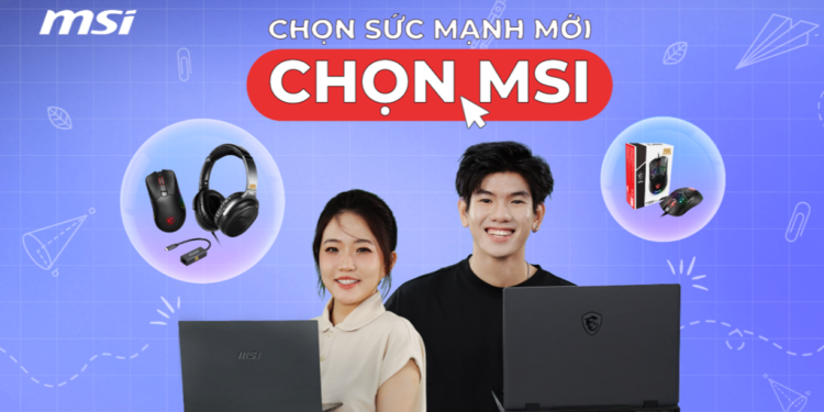 MSI triển khai chương trình khuyến mại laptop mùa tựu trường 2024